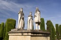 Statues of the Catholic Monarchs and Christopher Columbus Royalty Free Stock Photo