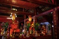 Statues of the Ceremonial Room in the Temple of Literature in Hanoi, Vietnam Royalty Free Stock Photo