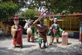 Statues of characters from Chinese mythology Journey to the West at Ling Sen Tong Cave Temple, Ipoh, Malaysia