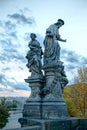 Statues On Charles Bridge In Prague