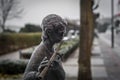 Statues of children playing musical instruments Royalty Free Stock Photo