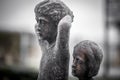 Statues of children playing musical instruments Royalty Free Stock Photo