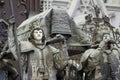 Statue in Christopher Columbus tomb in Seville Royalty Free Stock Photo