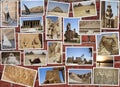 STATUES COLLAGE IN EGYPT Royalty Free Stock Photo