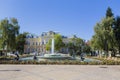 Statues and decorative fountain from Alexander of Battenberg park