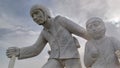 Statues dedicated to the dramatic tragedy of the shepherd Pupo Nunzio di Roio and his family.