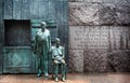 Statues depicting the Great Depression in the 1930s in The Franklin Roosevelt Memorial in Washington DC, USA