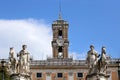 Statues of the Dioscuri on Piazza del Campidoglio in Rome, Italy Royalty Free Stock Photo