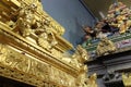 statues of divinities in an hindu temple (Sri Veeramakaliamman) - singapore Royalty Free Stock Photo