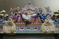 statues of divinities in an hindu temple (Sri Veeramakaliamman) - singapore Royalty Free Stock Photo