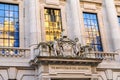 Statues at entrance to Institute of Civil Engineers