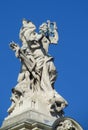 Statues in European arcitecture Royalty Free Stock Photo