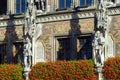 Statues on Neues Rathaus on Marienplatz, Munich, Germany