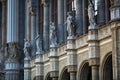 The statues on the facade