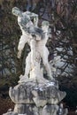 Statues in famous baroque park Mirabell Garden Mirabellgarten - public place, Salzburg, Austria Royalty Free Stock Photo