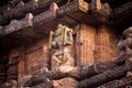 Statues of figures warriors at 800 year old Sun Temple Complex, Konark, India