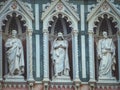 Statues in Florence Cathedral in Italy Royalty Free Stock Photo