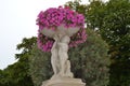Statues and Flowers in Luxembourg Garden