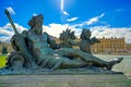 Statues and fountains at Versailles Palace in France Royalty Free Stock Photo