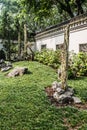 Statues garden Kowloon Walled City Park Hong Kong Royalty Free Stock Photo