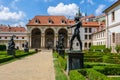 Statues and garden in Wallenstein Garden, Prague, Czech Republic Royalty Free Stock Photo