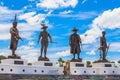 Statues Great King's of Thailand in Rajabhakti Park Royalty Free Stock Photo