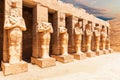 Statues of the Great Temple of Amun, Karnak Temple, Luxor, Egypt Royalty Free Stock Photo