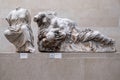 Statues of greek goddesses, part of the Elgin Marbles at the British Museum