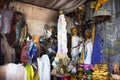 Statues of guardian deities, whose heads are uncovered only during the festival in Diskit Monastery Galdan Tashi Chuling Gompa