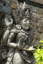 Statues of guardian gods temple in Bali. Brahma Vihara Arama with statues gods. balinese temple, old hindu architecture, Bali Royalty Free Stock Photo