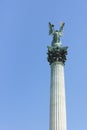 Statues of the heroes square, budapest Royalty Free Stock Photo