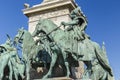 Statues at Heroes Square in Budapest Royalty Free Stock Photo