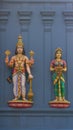 Statues of Hindu gods Vishnu and Lakshmi