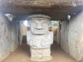 Statues, the Idols of San Augustin - Archaeological Park in San Royalty Free Stock Photo