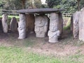 Statues, the Idols of San Augustin - Archaeological Park in San Royalty Free Stock Photo