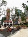 Telok Ayer Green in Chinatown, Singapore Royalty Free Stock Photo