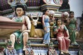 Statues on an Indian Hindu Temple Royalty Free Stock Photo