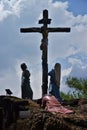 Statues of Jesus crucified Royalty Free Stock Photo