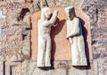 Statues of Kaiser Wilhelm Memorial Church Royalty Free Stock Photo