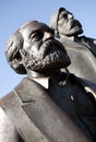 Statues of Karl Marx and Friedrich Engels