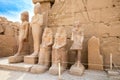 Statues in Karnak Temple. Luxor, Egypt Royalty Free Stock Photo