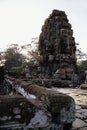 Statues at Khmer temple- Angkor, Cambodia Royalty Free Stock Photo