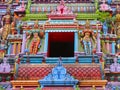 Statues on Kidangapuram temple, Alleppy, Kerala