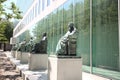 Statues of lawyers at supreme court Royalty Free Stock Photo