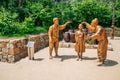 Statues in Literary village of Kim you jeong, Chuncheon, Korea