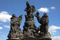 Statues of Madonna, Saint Dominic and Thomas Aquinas, Charles Bridge, Prague