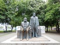 STATUES OF MARX AND ENGELS, BERLIN, GERMANY Royalty Free Stock Photo