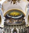 Statues Mary Bishop Frescoes La Compania Church Puebla Mexico