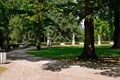 Statues in the MercandinoÃÂ´s gardens in Klatovy