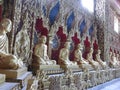 Statues of monks Royalty Free Stock Photo